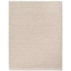 Allgäuer Teppichmanufaktur Webteppich Alpina Look 200 x 300 cm Schurwolle Beige Creme