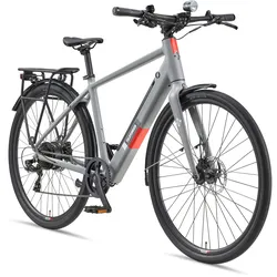 TELEFUNKEN UH200 E-Urban-Bike 28" aluminiumgrau