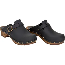 Sanita Wood-Kristel Open Clog Black Gr.37 - Grau - 37