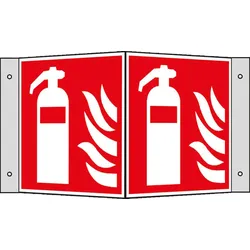 FORMAT Winkelschild 200x200mm nl Alu Feuerlöscher ISO