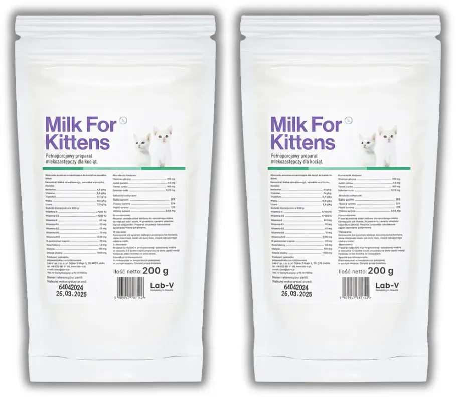 LAB-V Milch für Kätzchen 2x200g (Rabatt für Stammkunden 3%)