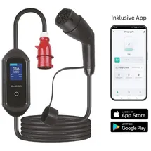 EM2GO Mobiles Ladegerät Typ 2 (11 kW, 16 A) 10 m