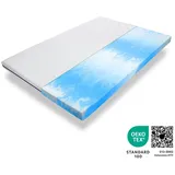 Gel-Topper CoolRelax, Matratzenauflage 180x200, vegane Matratzentopper aus Gelschaum, Höhe ca. 8 cm, Premium Materialien Germany