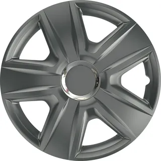 ZentimeX Z732073 Radkappen Radzierblenden universal 16 Zoll Dark