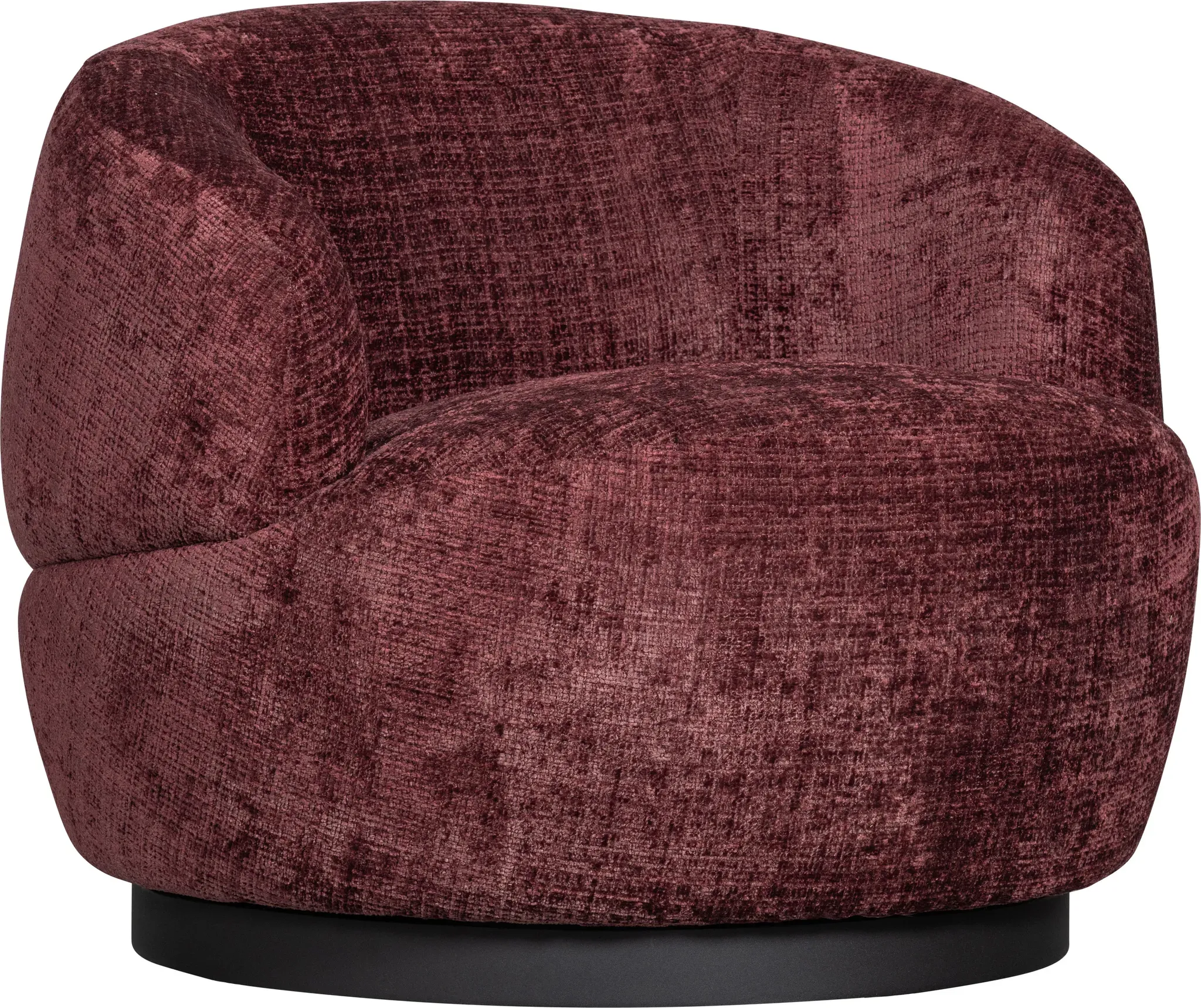 WOOOD Drehsessel »Woolly«, 71x84x88 WOOOD aubergine