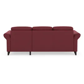 sit&more Ecksofa »Mellum L-Form« Federkern, wahlweise mit Bettfunktion, Bettkasten und Armteilfunktion rot