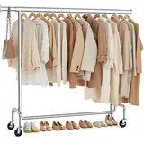 Songmics Rollgarderobe HSR11SV1 silber Metall, 110,0 - 150,0 x 160,0 cm