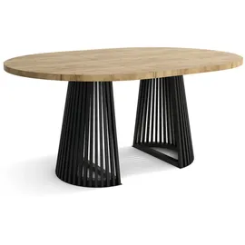 sepromeble DUSTO Ø 120 cm bis 220 cm braun/schwarz