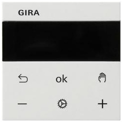 Gira System 3000 Raumtemperaturregler Display (reinweiß, seidenmatt)