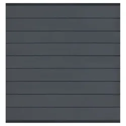 Elephant Steckzaun Modular 200 WPC steingrau, Leiste Anthrazit 180x195cm