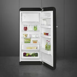 Smeg FAB28RBL6 Retro-Kühlschrank (270 l, 1530 mm hoch, Schwarz)