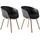 SalesFever Schalenstuhl Set schwarz