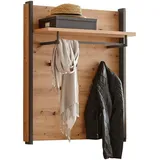 VOLEO Garderobenpaneel FLASH 87,1 x 99,8 x 30,6 cm Grau Eiche