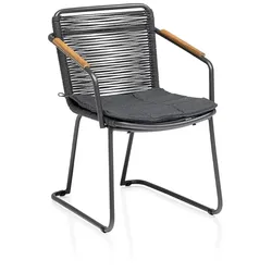 Kettler Dining Sessel Gestell Aluminium anthrazit matt - Anthrazit matt