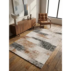 KADIMA DESIGN Teppich, Orange, Textil, Grafikmuster, Rechteckig, 170x120 cm, pflegeleicht, Teppiche | Böden, Teppiche, Moderne Teppiche