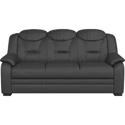 3-Sitzer COTTA "Marcus", grau (fango), B:189cm H:99cm T:99cm, 64% Polyurethan, 25% Polyester, 11% Baumwolle, Sofas, Bequemer 3-Sitzer in klassischem Design mit hoher Rückenlehne