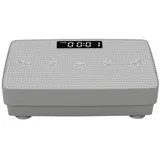 COSTWAY Vibrationsplatte, 120 W, Rüttelplatte mit 2 Modi, LED-Display & Fernbedienung grau