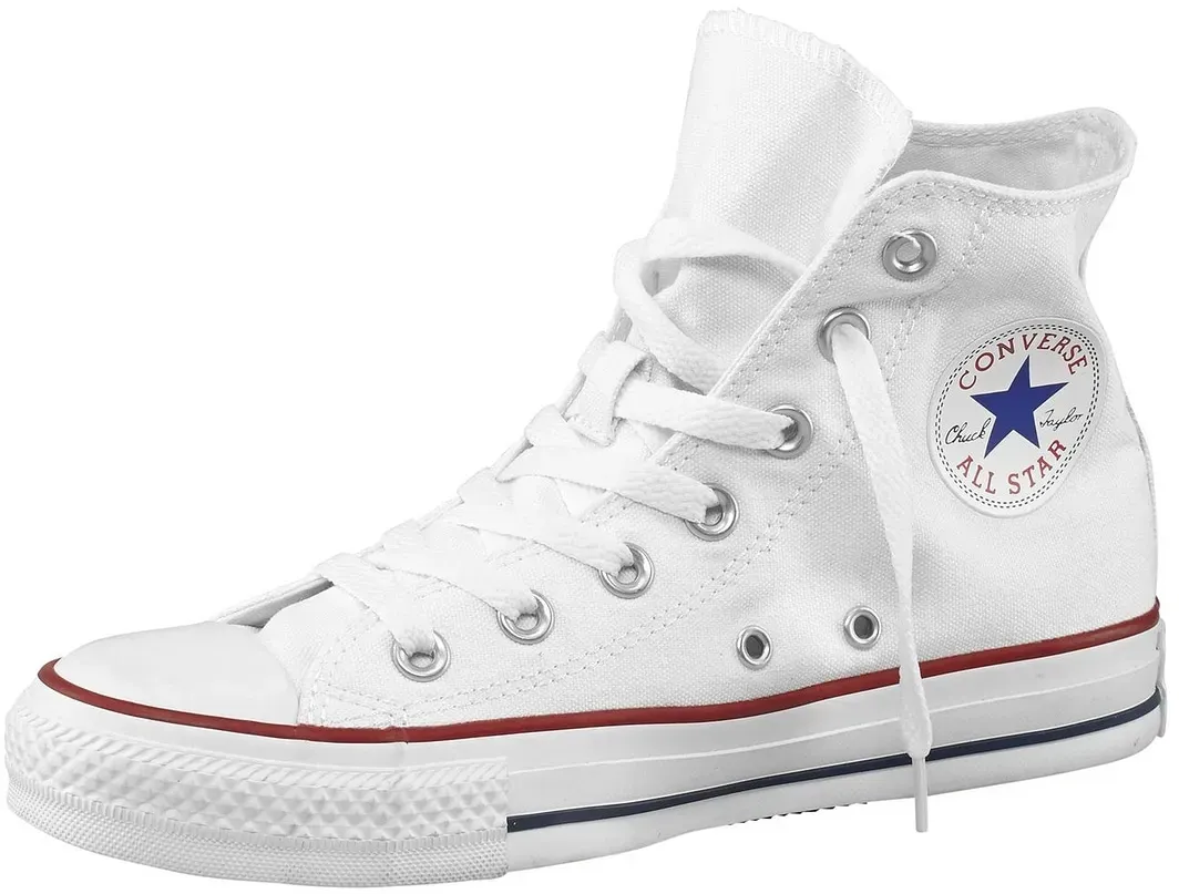 Sneaker CONVERSE "Große Größen", Gr. 41, weiß, Obermaterial Schuhe: Textilmaterial, sportlich, Schuhe, Leicht profilierte Gummilaufsohle für guten Halt