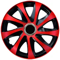 NRM Radzierblende Drift EXTRA schwarz/rot 16 Zoll 4er Set