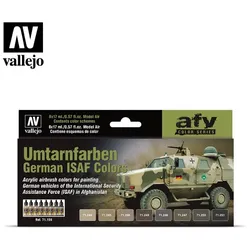 Umtarnfarben Set | German ISAF | Model Air Vallejo Airbrush-Modellbau-Farbenset