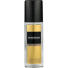 bruno banani Man's Best Deo Spray, 75ml + maskulin, macht Verführung super einfach, 75 ml