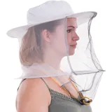 xtradefactory IMKERSCHUTZHUT mit Moskito-Netz, Ø 39cm, weiß | praktischer Schnellverschluss | Bienenhut Imkerhut Imker Schutzkleidung Imkerhaube