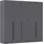 Rauch Wäscheschrank Avola 226 x 197 x 54 cm Grau/Schwarz