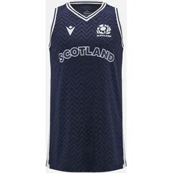 Basketball-trainingstanktop Schottland Rugby 24/25 Marine BLAU L