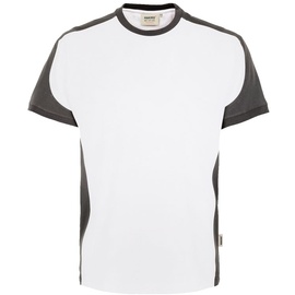 Hakro T-Shirt-Contrast Performance - weiß 3XL