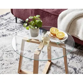Wohnling Couchtisch Braun Eiche 58 x 58 x 47 cm