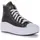 Converse Chuck Taylor All Star Move Platform FOUNDATIONAL Leather Sneaker, Schwarz Weiß, 37 EU