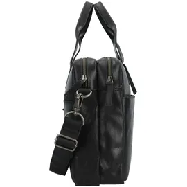 Burkely Vintage Jesse Aktentasche Leder 42 cm Laptopfach schwarz