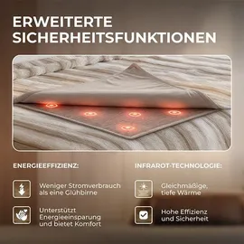 BR Bringer Bringer Infrarot Heizdecke 200 x 180 cm Braun