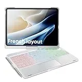 doqo Tastatur Hülle für iPad Air 11/iPad Pro 11,Hülle mit Tastatur für Air 11 M3/M2 (2025/2024),Air 5/4,Pro 11 4/3/2/1 Generation mit Touchpad, 360° Drehbar