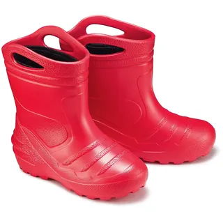 ESTRO Kinder Gummistiefel Mädchen Gefüttert - Regenstiefel Kinder Gummistiefel Kinder Leicht Regenschuhe Kinder Gummistiefel Jungen Gefüttert K051 (29 EU, K051 Rot) - 29 EU