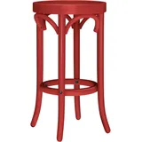 2er-Set LOUIS | Bugholz Barhocker | Holz | Rot