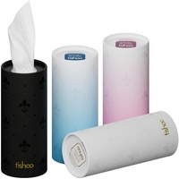 tishoo extra weiche 4-lagig Taschentücher mit Feuchtigkeitscreme | für Becherhalter im Auto, Zuhause und Reisen | 16 Tuben in kunststofffreier Verpackung | Mixed/Belgravia