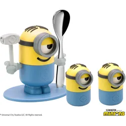 WMF Eierbecher-Set 4-teilig MINIONS mit Eierlöffel und 2 Salzstreuern
