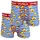 Unabux BLACK WHITE RABBIT blau / gelb / rot / weiß XL 2er Pack