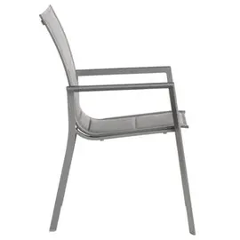 Dehner Palermo Stapelstuhl 56,5 x 67 x 91,5 cm grau