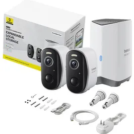 Baseus N1 2K Außenkamera Weiß