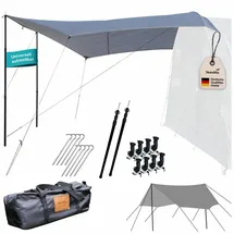 Skandika Sonnensegel Spirit 330 x 310 cm - Wetterschutz mit Teleskopstangen