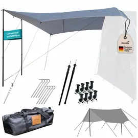 Skandika Sonnensegel Spirit 330 x 310 cm - Wetterschutz mit Teleskopstangen