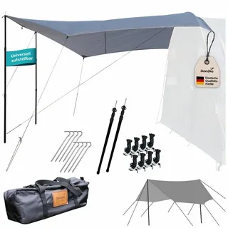 Skandika Sonnensegel Spirit 330 x 310 cm - Wetterschutz mit Teleskopstangen