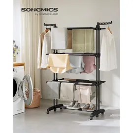Songmics Wäscheständer 1,73 m schwarz