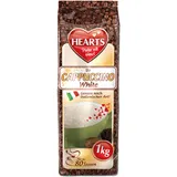 HEARTS Cappuccino White 1kg Instant Kaffee Getränkepulver für 80 Tassen, löslich