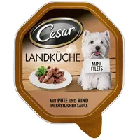Cesar Landküche Mini Filets in Sauce mit Pute & Rind 56 x 150 g