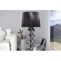 Riess Ambiente Elegante Design Tischlampe MIA mit schwarzem Schirm Tischleuchte Leuchten Lampen