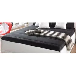 Tagesdecke, schwarz, B:190cm L:220cm, Polyester, WESTFALIA SCHLAFKOMFORT, Tagesdecken