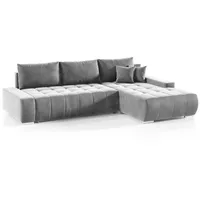 Fun Möbel Ecksofa Sofa mit Schlaffunktion VOGAR, Stoff Monolith
